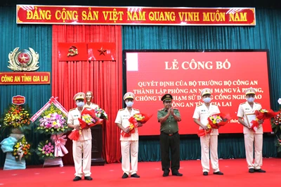 Gia Lai ra mắt Phòng An ninh mạng và Phòng-chống tội phạm sử dụng công nghệ cao