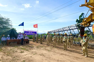 Công ty Truyền tải điện 3: Diễn tập phòng-chống thiên tai và tìm kiếm cứu nạn