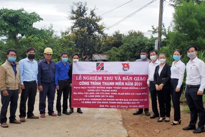 Đak Pơ: "Tuyến đường thanh niên" góp phần xây dựng nông thôn mới