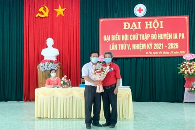 Ia Pa đại hội đại biểu Hội Chữ thập đỏ huyện nhiệm kỳ 2021-2026