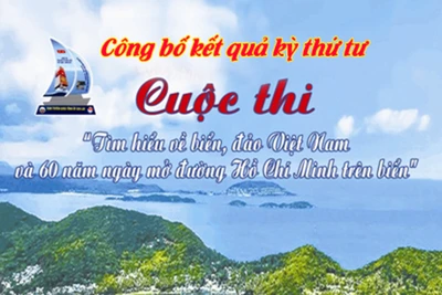 Kết quả Kỳ thi thứ tư Cuộc thi "Tìm hiểu về biển, đảo Việt Nam và 60 năm Ngày mở đường Hồ Chí Minh trên biển"