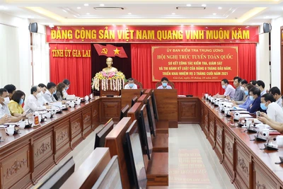 Hội nghị trực tuyến toàn quốc sơ kết công tác kiểm tra, giám sát và thi hành kỷ luật của Đảng