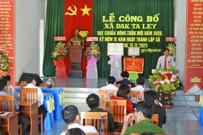 Mang Yang: Xã Đak Ta Ley đạt chuẩn nông thôn mới