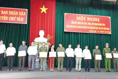 Chư Pah: Tổng kết phong trào toàn dân bảo vệ an ninh Tổ quốc