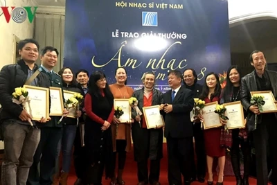 61 tác phẩm giành giải thưởng âm nhạc Hội Nhạc sĩ Việt Nam năm 2018