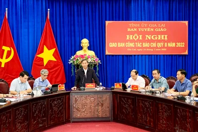 Gia Lai giao ban công tác tuyên truyền, báo chí quý II-2022