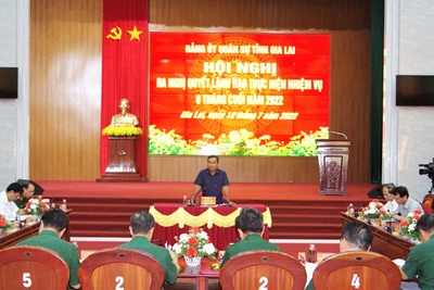 Đảng ủy Quân sự tỉnh Gia Lai ra nghị quyết lãnh đạo thực hiện nhiệm vụ 6 tháng cuối năm