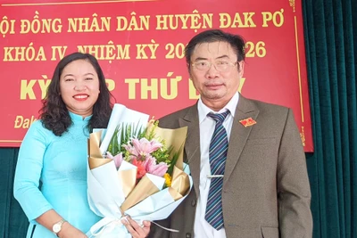 Bà Lê Thị Thanh Mai đắc cử chức Chủ tịch HĐND huyện Đak Pơ nhiệm kỳ 2021-2026