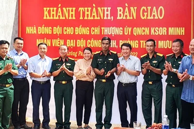 Bàn giao "Nhà đồng đội" cho quân nhân khó khăn tại huyện Krông Pa