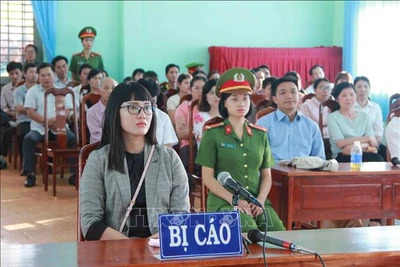 Phạt Huỳnh Thục Vy 2 năm 9 tháng tù về tội 'xúc phạm Quốc kỳ'