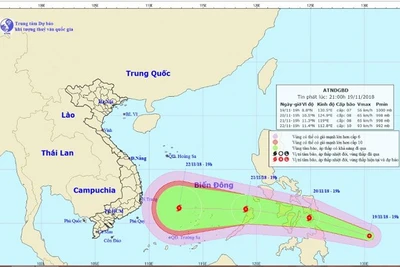 Áp thấp nhiệt đới tiến gần Biển Đông, khả năng mạnh lên thành bão