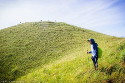 Những đồi cỏ xanh bạt ngàn trên cung đường trekking đẹp nhất Việt Nam