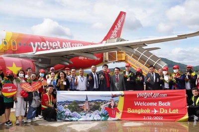 Vietjet mở lại đường bay Đà Lạt-Bangkok sau 3 năm tạm ngưng vì dịch