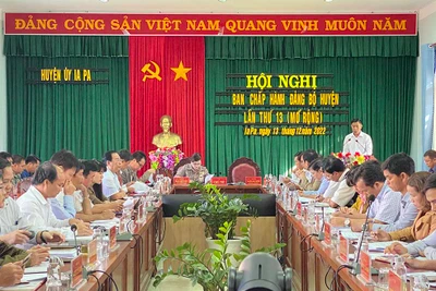 Hội nghị Ban Chấp hành Đảng bộ huyện Ia Pa lần thứ 13 (mở rộng)