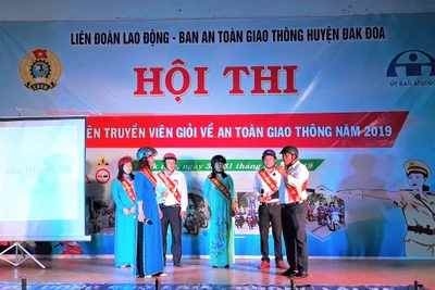 Đak Đoa: Hội thi tuyên truyền viên giỏi về an toàn giao thông