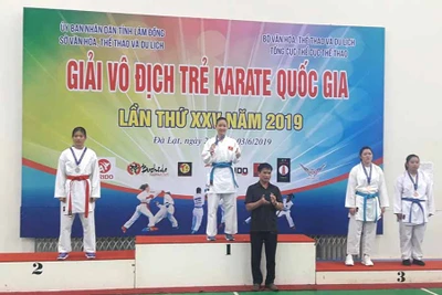 Giải Vô địch trẻ Karate Quốc gia 2019: Gia Lai giành 5 huy chương