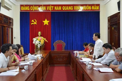 Đảng đoàn Hội Chữ thập đỏ Việt Nam làm việc với Tỉnh ủy