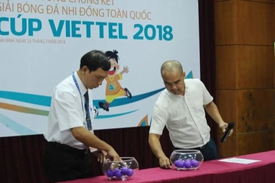 16 đội bóng tranh tài tại Giải bóng đá Nhi đồng toàn quốc 2018