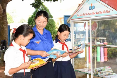 Thư viện bậc tiểu học: Hình thành thói quen đọc sách cho học sinh Gia Lai