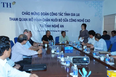 Tham quan nghiên cứu mô hình chăn nuôi bò sữa công nghệ cao thuộc Tập đoàn TH True Milk