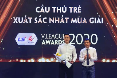 Trung vệ cao 1m86 giành Cầu thủ trẻ xuất sắc nhất mùa giải 2020 là ai?