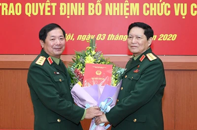 2 tân Thứ trưởng Bộ Quốc phòng nhận quyết định bổ nhiệm