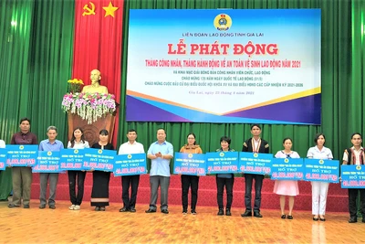 Gia Lai: Phát động Tháng Công nhân và Tháng Hành động về an toàn vệ sinh lao động