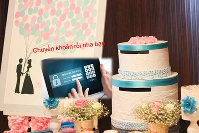 Mừng đám cưới bằng... chuyển khoản