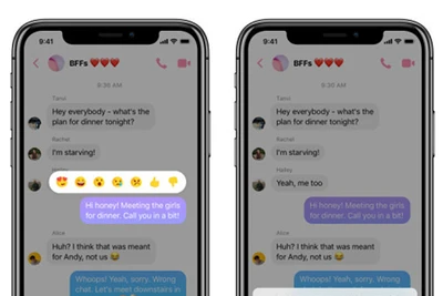 Facebook Messenger cho xóa tin nhắn đã gửi