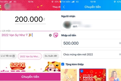 Lì xì online hứa hẹn hút người dùng dịp Tết Nhâm Dần