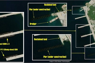 Trung Quốc mở rộng căn cứ tàu ngầm tại Biển Đông