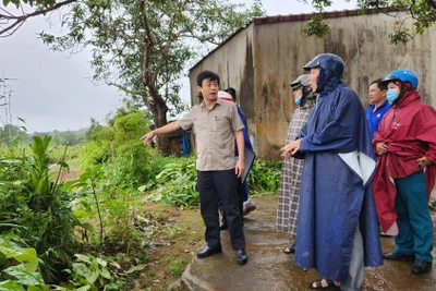 Lãnh đạo UBND TP. Pleiku kiểm tra công tác ứng phó bão Noru