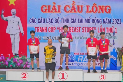 Giải Cầu lông các câu lạc bộ tỉnh Gia Lai mở rộng: Mãn nhãn người hâm mộ