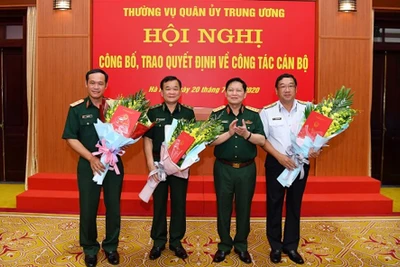 Bộ Quốc phòng trao quyết định bổ nhiệm cho 3 tân Thứ trưởng