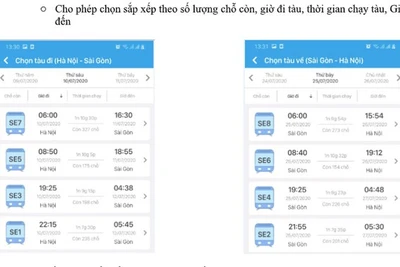 Đường sắt bán vé tàu qua app điện thoại từ 15-7