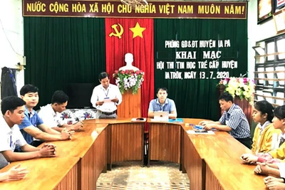 Ia Pa: 15 thí sinh tham gia Hội thi tin học trẻ lần thứ VIII năm 2020