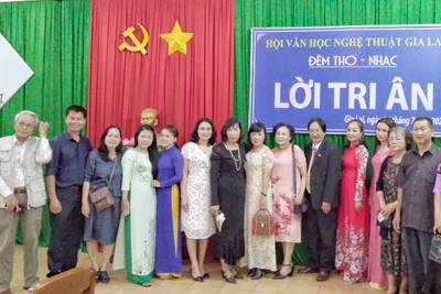 Hội Văn học Nghệ thuật Gia Lai tổ chức đêm thơ nhạc "Lời tri ân"