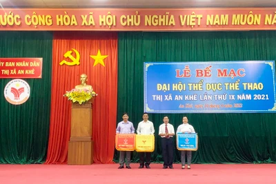 Trường THPT Nguyễn Trãi giành giải nhất toàn đoàn tại Đại hội Thể dục thể thao thị xã An Khê lần thứ IX