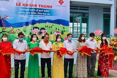 Phú Thiện: Khánh thành, bàn giao 4 phòng học cho Trường THCS Lê Quý Đôn