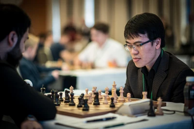 Lê Quang Liêm độc chiếm ngôi đầu giải cờ vua Prague Masters