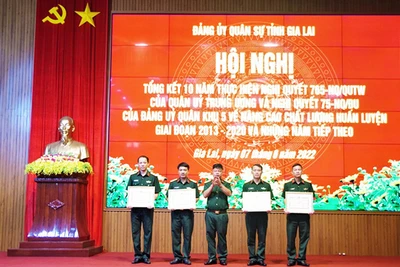 Gia Lai: Tổng kết 10 năm thực hiện Nghị quyết 765 của Quân ủy Trung ương về nâng cao chất lượng huấn luyện