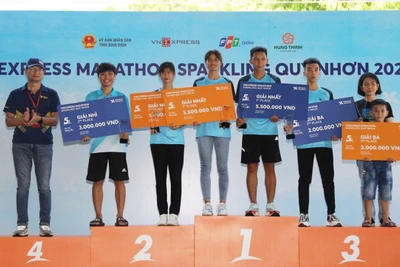 3 vận động viên Gia Lai giành giải cao ở Giải VnExpress Marathon Sparkling Quy Nhơn 2022