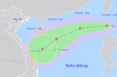 Áp thấp nhiệt đới có gió giật cấp 8 đã đi vào Biển Đông