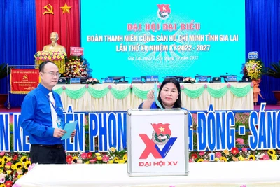 Phiên làm việc thứ hai Đại hội đại biểu Đoàn TNCS Hồ Chí Minh tỉnh Gia Lai lần thứ XV