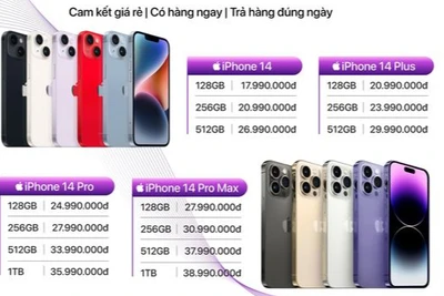 Giá iPhone 14 series chính hãng giảm mạnh trong đợt đầu về Việt Nam