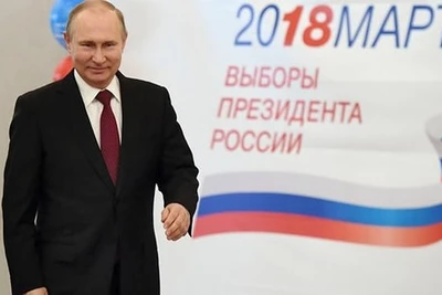 Ông Putin thắng áp đảo, tái đắc cử Tổng thống Nga