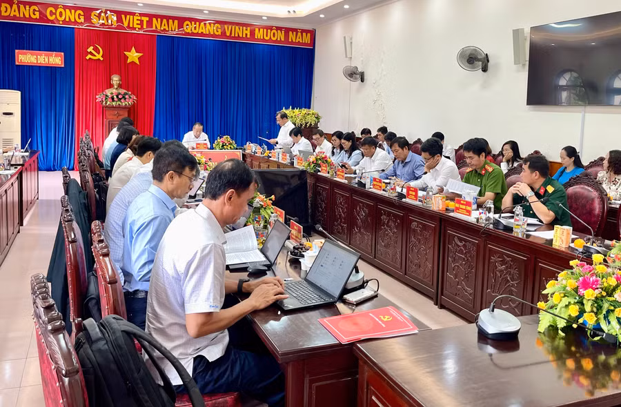 Quang cảnh buổi làm việc. Ảnh: Vũ Thảo