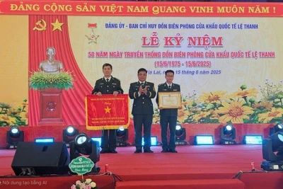 Đồn Biên phòng Cửa khẩu Quốc tế Lệ Thanh kỷ niệm 50 năm ngày truyền thống