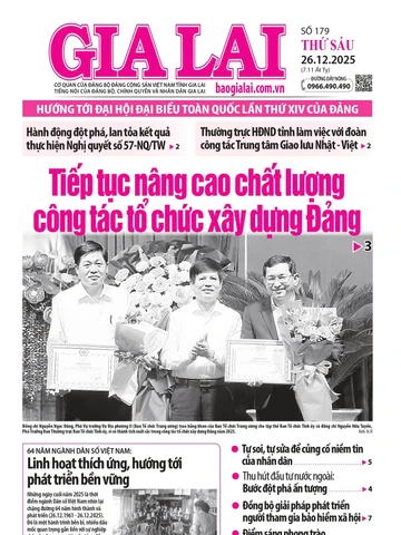 Báo Gia Lai số thứ sáu ngày 26-12-2025