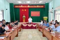 Phó Chủ tịch UBND tỉnh Gia Lai Lâm Hải Giang cùng Đoàn công tác của tỉnh đã đến thăm, làm việc tại xã Ià Krái. Ảnh: Hà Duy